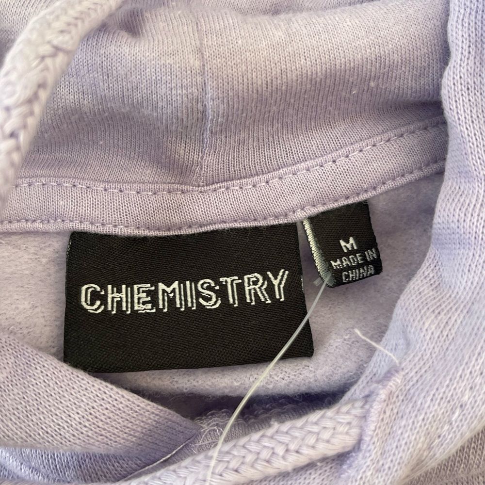 NWT Chemistry Happy Bear purple hoodie size M unisex - Picture 6 of 8